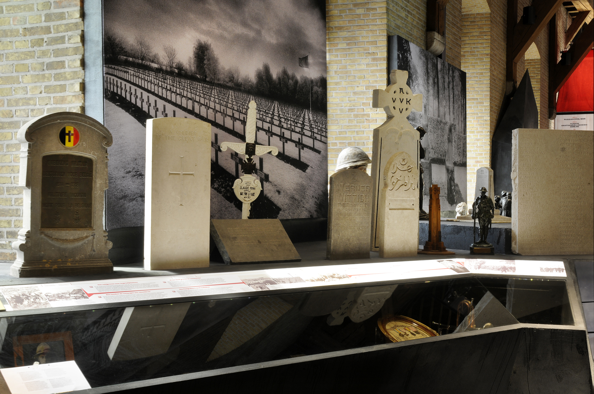 Tentoonstelling in het In Flanders Fields Museum (Ieper)