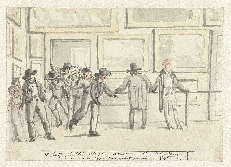 Kunsttentoonstelling in het Paleis op de Dam in 1808