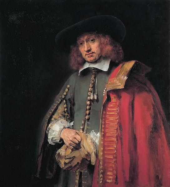 Portret van Jan Six door Rembrandt van Rijn (1654)