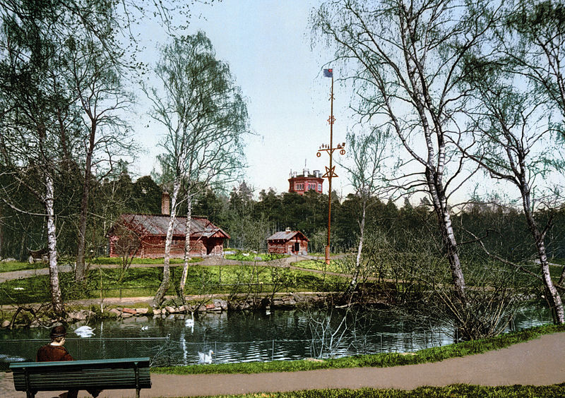 Openluchtmuseum Skansen in Zweden (ca. 1900)