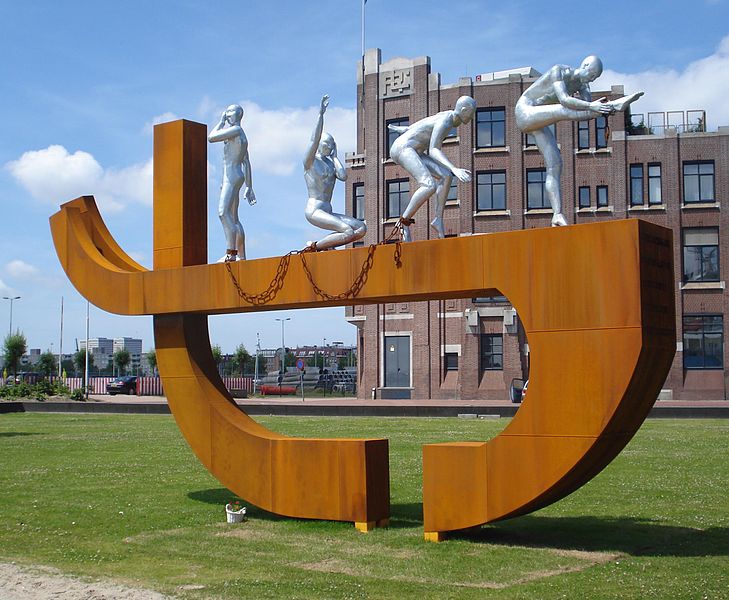 Slavernijmonument in Rotterdam