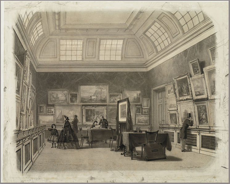 Schilderijenzaal in het Teylers Museum (Haarlem) in 1862